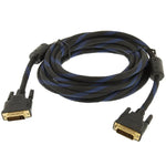 나일론 네팅 스타일 DVI-I 듀얼 링크 24+5핀 수 to 수 M / M 비디오 케이블, 길이: 3m, DVI 24+5 3m