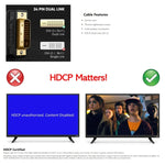 DVI 24+1P 수 to DVI 24+1P 수 케이블, 길이: 1.5m