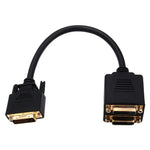 24+1 DVI 수 to 2 DVI 암 케이블 어댑터, 길이: 30cm, 2 DVI 24+1 핀 암