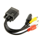 VGA to S-Video AV RCA TV 변환 케이블 어댑터 2 오디오 케이블 포함, VGA to S-Video