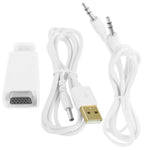 풀 HD 1080P HDMI to VGA 어댑터 전원 및 오디오용, S-PC-0470, S-PC-0470B