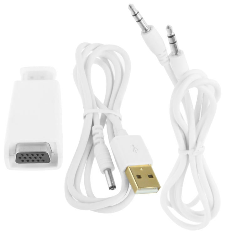 풀 HD 1080P HDMI to VGA 어댑터 전원 및 오디오용, S-PC-0470, S-PC-0470B
