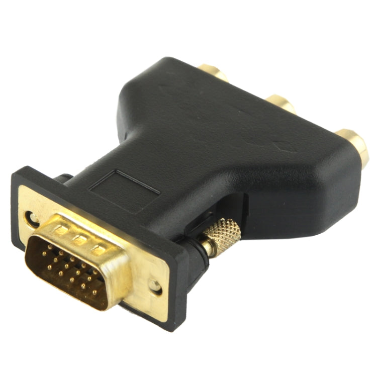 VGA 15핀 수컷 to 3 RCA 컴포넌트 암컷 어댑터, VGA