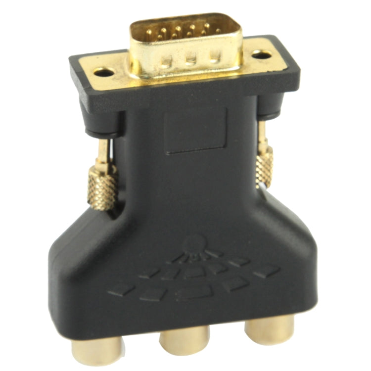 VGA 15핀 수컷 to 3 RCA 컴포넌트 암컷 어댑터, VGA