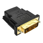DVI-D 24+1핀 수컷 to HDMI 19핀 암컷 어댑터 모니터 / HDTV용