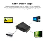 DVI-D 24+1핀 수컷 to HDMI 19핀 암컷 어댑터 모니터 / HDTV용