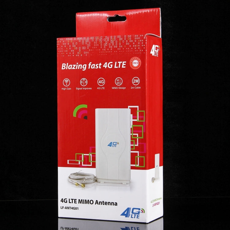 LF-ANT4G01 실내 88dBi 4G LTE MIMO 안테나 2개 2m 커넥터 와이어 포함, CRC9 포트, CRC9 포트