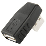 USB 2.0 AM to AF 어댑터 90도 각도, OTG 기능 지원, 90도 오른쪽 각도, 90도 왼쪽 각도