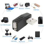 USB 2.0 AM to AF 어댑터 90도 각도, OTG 기능 지원, 90도 오른쪽 각도, 90도 왼쪽 각도