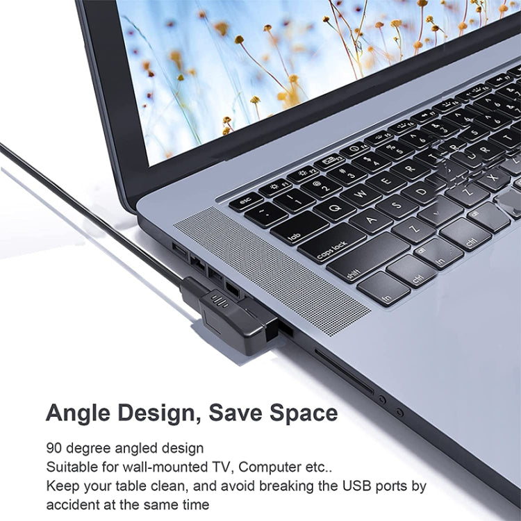 USB 2.0 AM to AF 어댑터 90도 각도, OTG 기능 지원, 90도 오른쪽 각도, 90도 왼쪽 각도