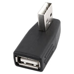 USB 2.0 AM to AF 어댑터 90도 각도, OTG 기능 지원, 90도 오른쪽 각도, 90도 왼쪽 각도