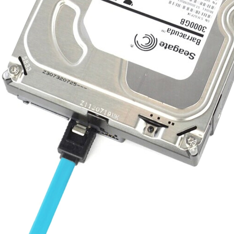 7핀 SATA 3.0 암 to 7핀 SATA 3.0 암 HDD 데이터 케이블, 길이: 50cm
