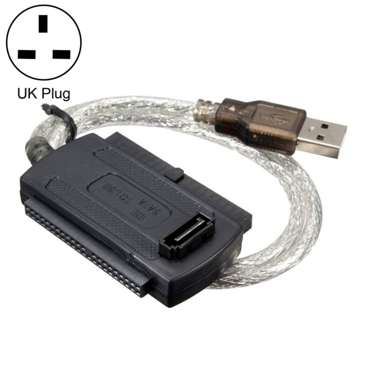 USB 2.0 to IDE & SATA 케이블, 케이블 길이: 약 55cm, USB 2.0 to IDE & SATA (EU 플러그), USB 2.0 to IDE & SATA (US 플러그), USB 2.0 to IDE & SATA (UK 플러그)