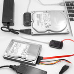 USB 2.0 to IDE & SATA 케이블, 케이블 길이: 약 55cm, USB 2.0 to IDE & SATA (EU 플러그), USB 2.0 to IDE & SATA (US 플러그), USB 2.0 to IDE & SATA (UK 플러그)