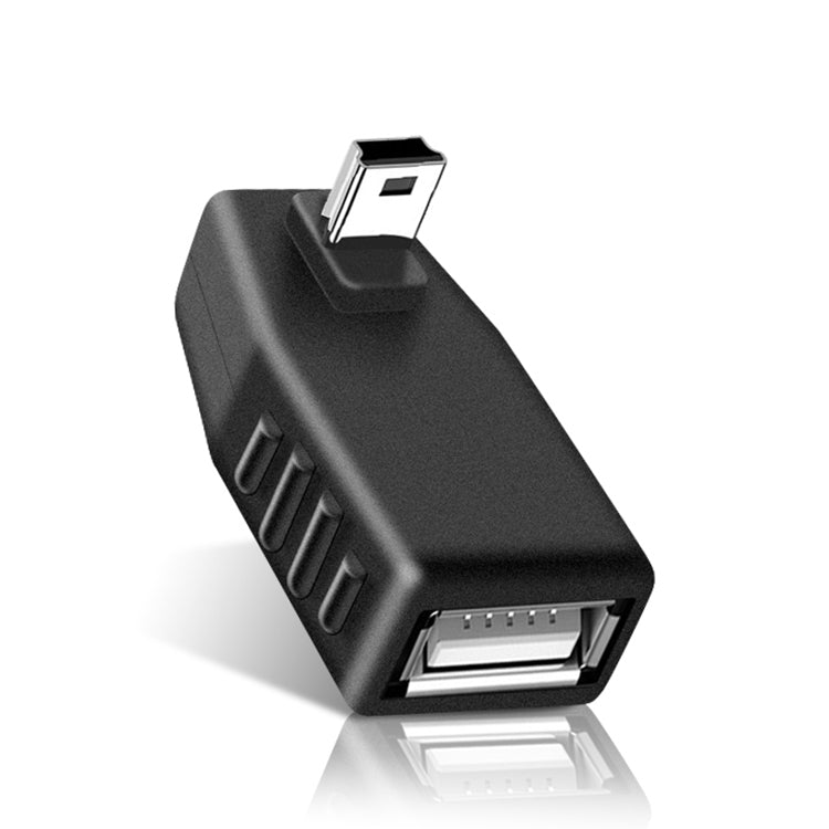 90도 미니 USB 수컷 to USB 2.0 AF 어댑터, 90도 위쪽 각도, 90도 아래쪽 각도