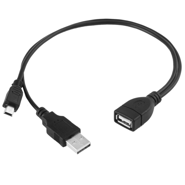 미니 USB 수 + USB 2.0 AM to AF 케이블 OTG 기능 포함, 길이: 30cm / 35cm, 미니 USB + USB AM, 30cm