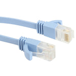 10m 초박형 평면 이더넷 네트워크 LAN 케이블, CAT6, 길이: 10m (베이비 블루)