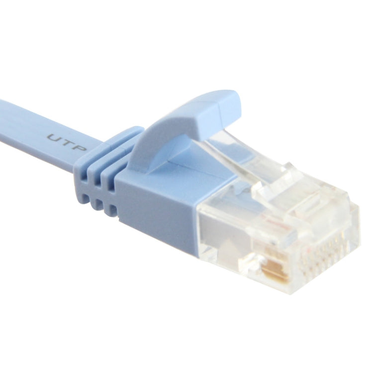 1m 초박형 평면 이더넷 네트워크 LAN 케이블, CAT6, 길이: 1m (베이비 블루)