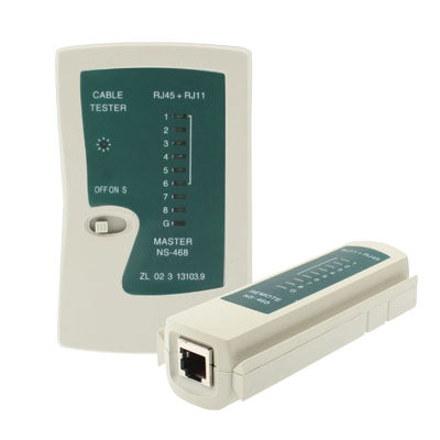 네트워크 케이블 테스터 RJ45 RJ11 RJ12 Cat5 UTP LAN 네트워킹 도구, RJ45/RJ11 그린