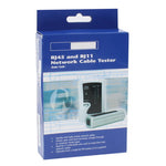 네트워크 케이블 테스터 RJ45 RJ11 RJ12 Cat5 UTP LAN 네트워킹 도구, RJ45/RJ11 그린