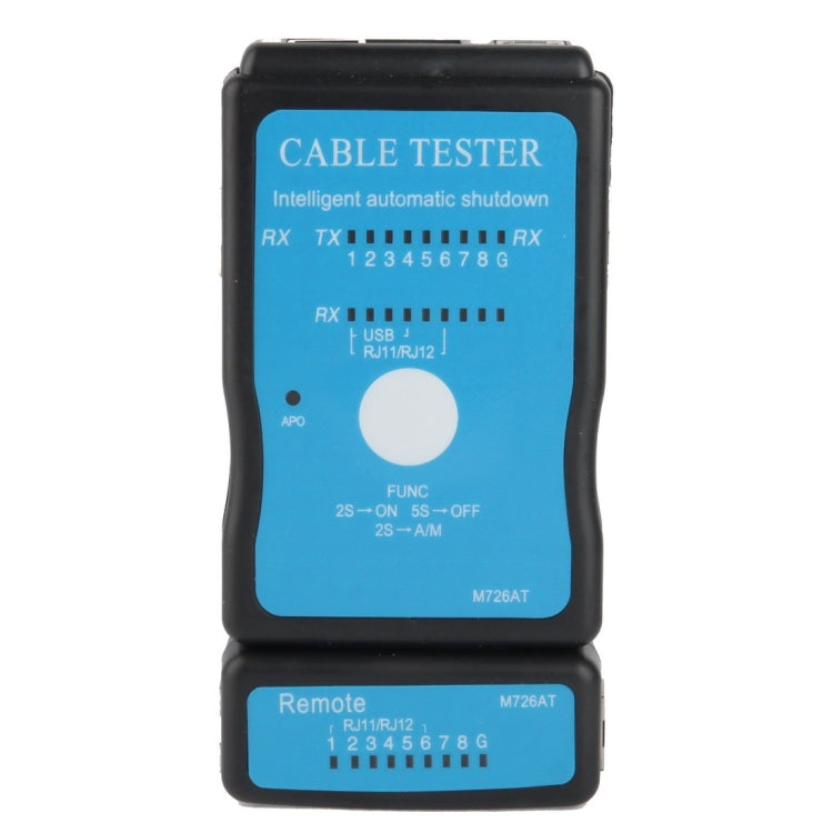 USB 케이블, RJ45 및 RJ11 다기능 네트워크 케이블 테스터, RJ45/RJ11 블루