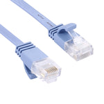 20m CAT6 초슬림 평면 이더넷 네트워크 LAN 케이블, 20m 블루