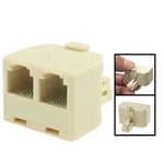 RJ11 수-2 RJ11 암 소켓 어댑터 변환기
