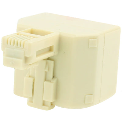 RJ11 수-2 RJ11 암 소켓 어댑터 변환기