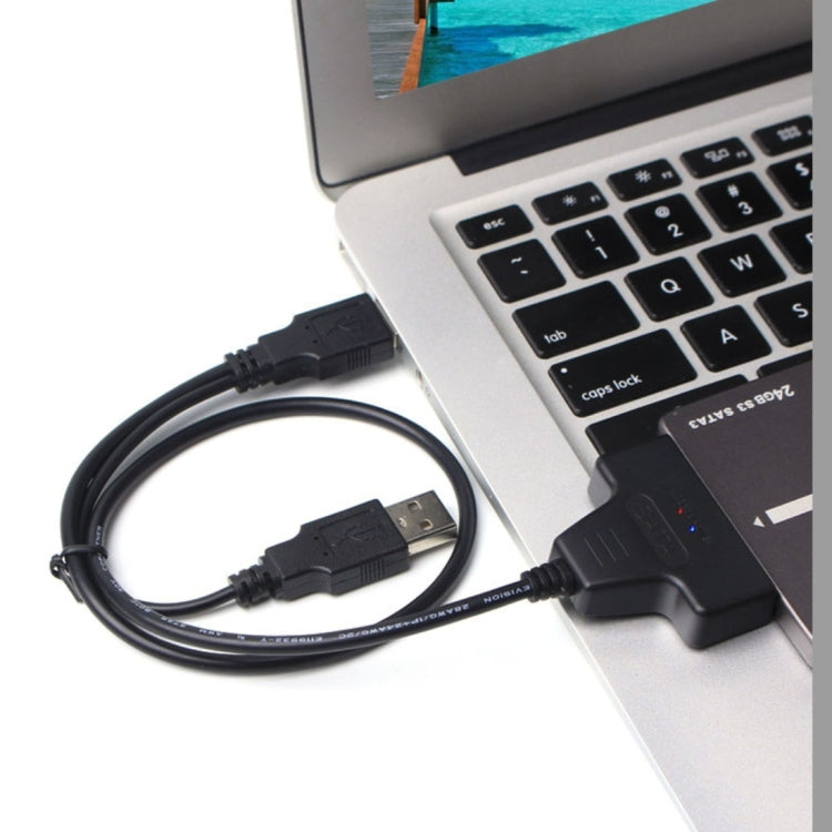 더블 USB 2.0 to SATA 하드 드라이브 어댑터 케이블 2.5인치 SATA HDD / SSD용, 더블 USB 2.0 to SATA