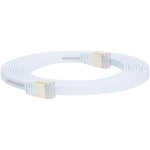 금도금 헤드 CAT7 고속 10Gbps 초슬림 평면 이더넷 네트워크 LAN 케이블, 1m, 2m, 3m, 5m, 10m, 15m, 20m, 25m, 30m