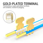 금도금 헤드 CAT7 고속 10Gbps 초슬림 평면 이더넷 네트워크 LAN 케이블, 1m, 2m, 3m, 5m, 10m, 15m, 20m, 25m, 30m