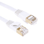 금도금 헤드 CAT7 고속 10Gbps 초슬림 평면 이더넷 네트워크 LAN 케이블, 1m, 2m, 3m, 5m, 10m, 15m, 20m, 25m, 30m