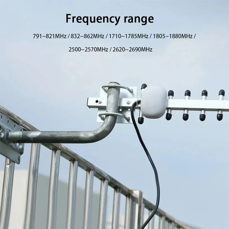 고이득 28dBi SMA 플러그 4G 696-960MHz / 1710-2690MHz 야기 안테나, 안테나