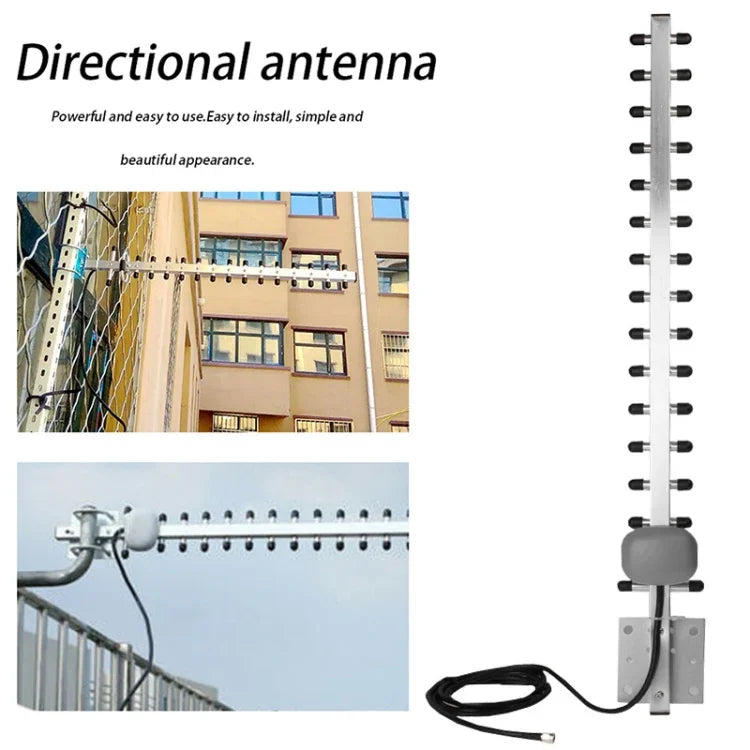 고이득 28dBi SMA 플러그 4G 696-960MHz / 1710-2690MHz 야기 안테나, 안테나
