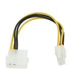 마더보드 Molex IDE 2핀에서 4핀 ATX P4 12V ATX CPU 전원 커넥터 어댑터 케이블, 2핀 수컷에서 4핀 암컷