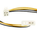 마더보드 Molex IDE 2핀에서 4핀 ATX P4 12V ATX CPU 전원 커넥터 어댑터 케이블, 2핀 수컷에서 4핀 암컷