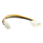 마더보드 Molex IDE 2핀에서 4핀 ATX P4 12V ATX CPU 전원 커넥터 어댑터 케이블, 2핀 수컷에서 4핀 암컷