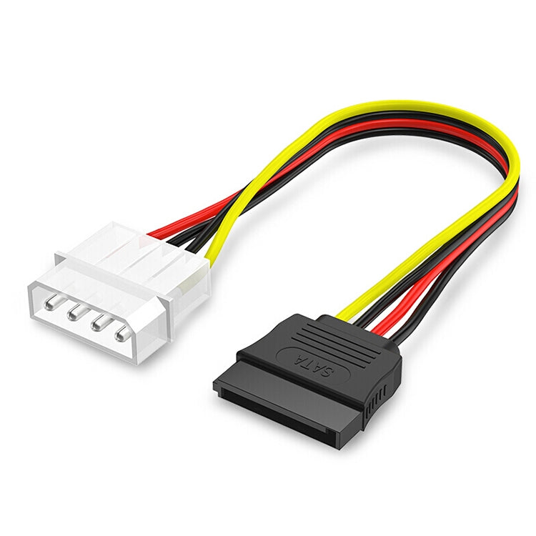4핀 IDE에서 직렬 ATA SATA 전원 케이블 어댑터 (15cm), 재질: 알루미늄+마그네슘, 4핀 IDE에서 SATA