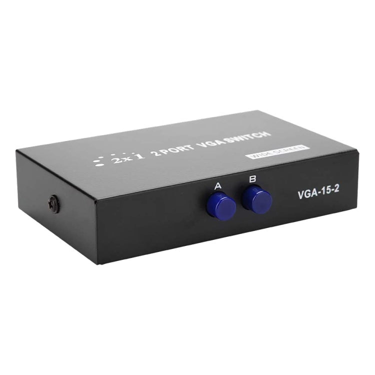 2포트 VGA 스위치 박스, 2 입력 1 출력 LCD PC TV 모니터용 - HD15 (FJ-15-2C)