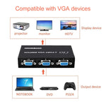 2포트 VGA 스위치 박스, 2 입력 1 출력 LCD PC TV 모니터용 - HD15 (FJ-15-2C)