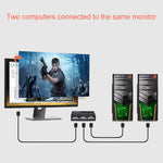 2포트 VGA 스위치 박스, 2 입력 1 출력 LCD PC TV 모니터용 - HD15 (FJ-15-2C)
