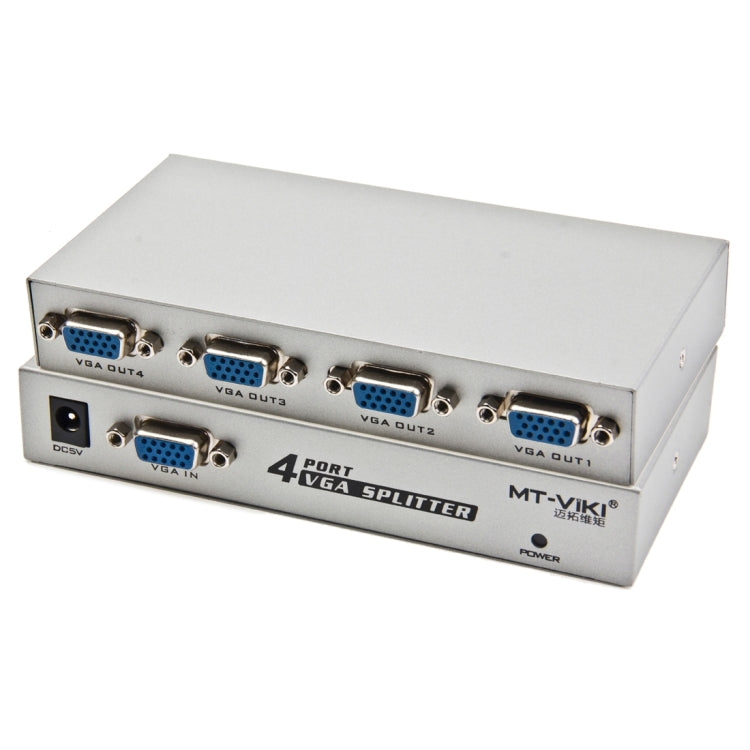 4포트 150MHz VGA 분배기 (1 VGA 입력, 4 VGA 출력), 4포트 분배기 실버