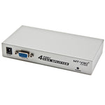 4포트 150MHz VGA 분배기 (1 VGA 입력, 4 VGA 출력), 4포트 분배기 실버