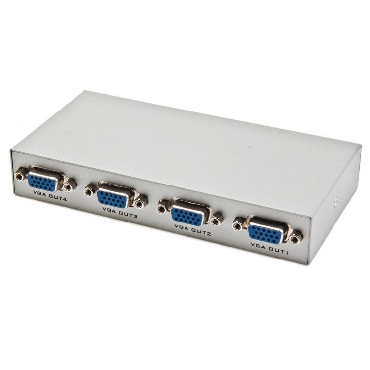 4포트 150MHz VGA 분배기 (1 VGA 입력, 4 VGA 출력), 4포트 분배기 실버