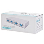 4포트 150MHz VGA 분배기 (1 VGA 입력, 4 VGA 출력), 4포트 분배기 실버
