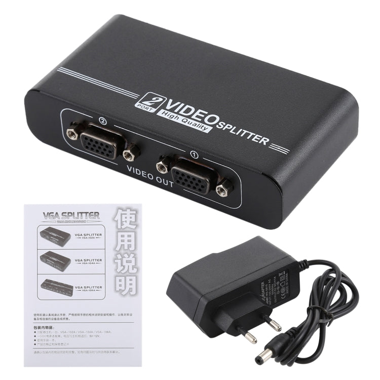 VGA-102A 1대 2포트 1920 x 1440 VGA 분배기, 2포트