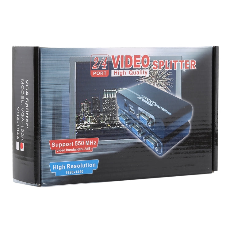 VGA-102A 1대 2포트 1920 x 1440 VGA 분배기, 2포트