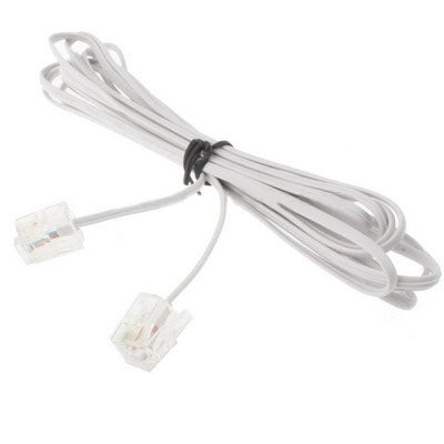 4코어 RJ11 to RJ11 전화 케이블, 길이: 5m, 길이: 5m