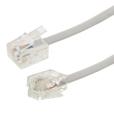2코어 RJ11 to RJ11 전화 케이블, 길이: 3m, 길이: 3m