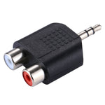 RCA 암-3.5mm 수 잭 오디오 Y 어댑터, 2 RCA 암-3.5mm, 2 RCA(AV) 암-3.5mm